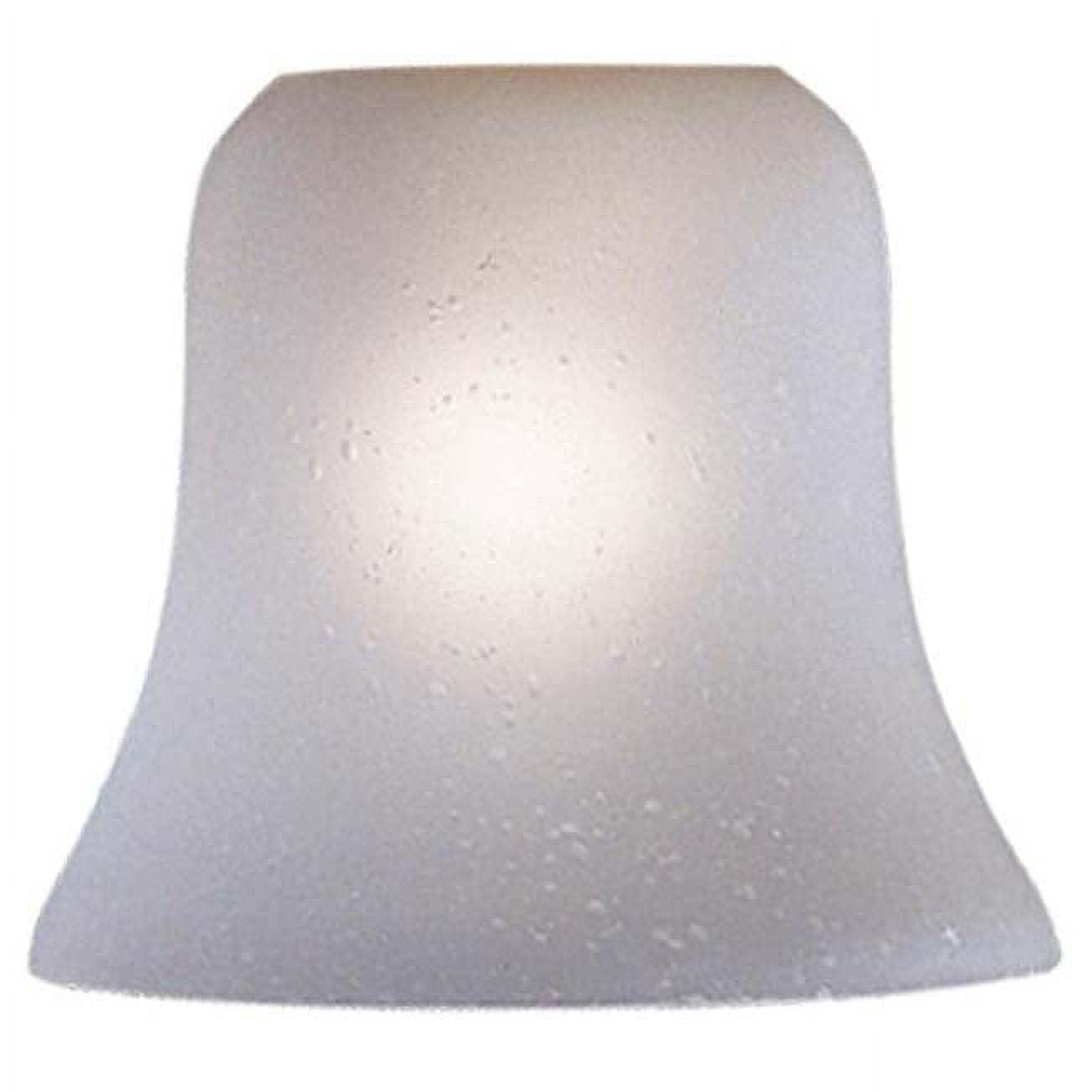 Etched Seedy Glass Bell Shade for Ceiling Fan Light Kit