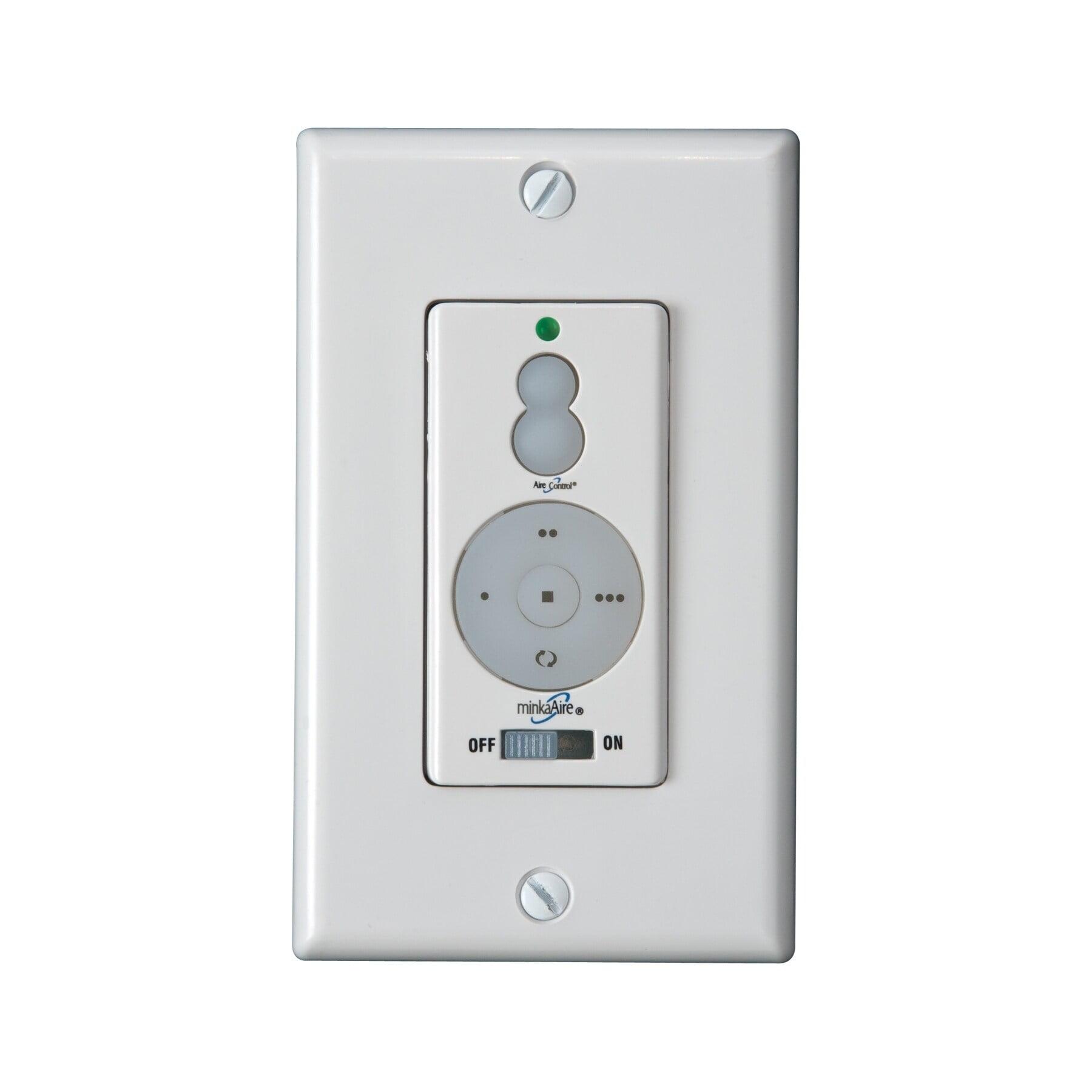 Ivory and White Wall Control System for Ceiling Fans