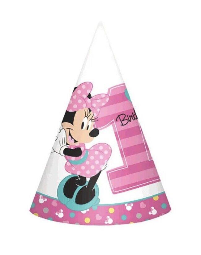 Minnie's Fun To Be one paper Cone Hats (8 Count)