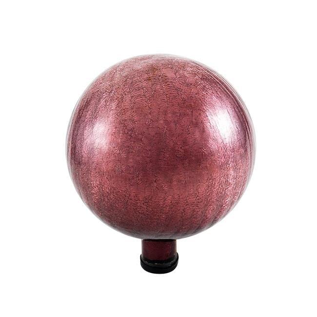 10'' Plum Crackle Glass Gazing Globe