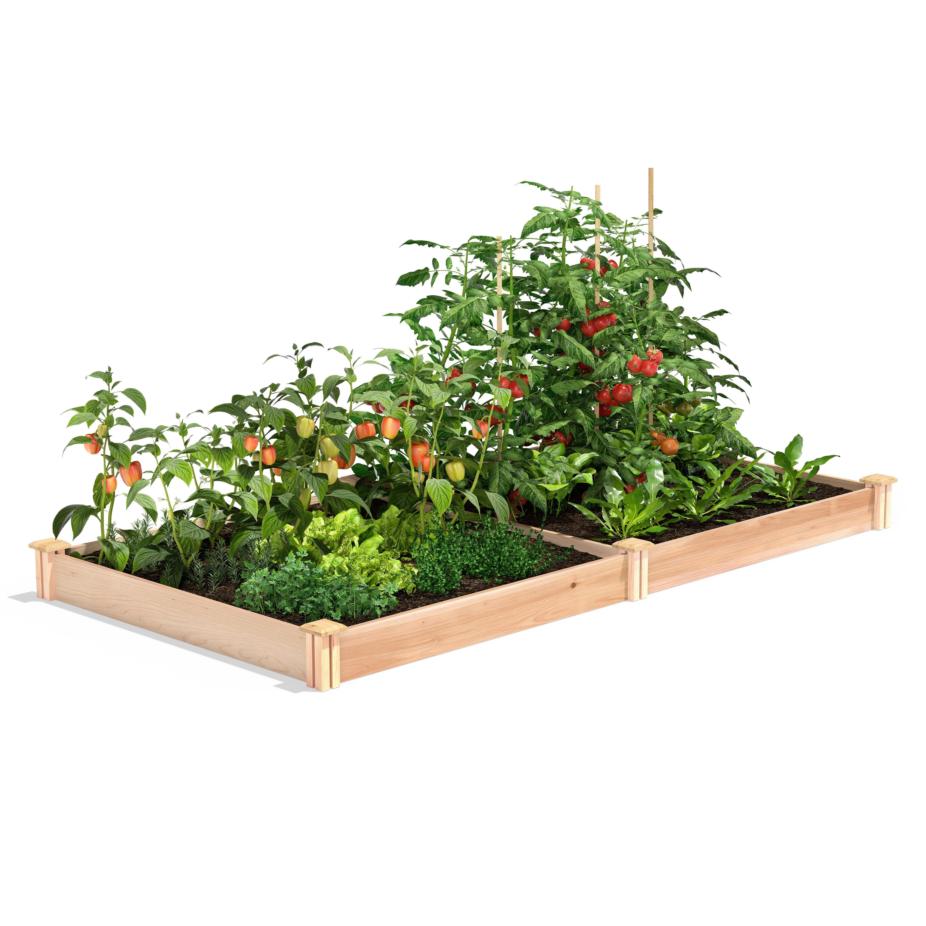 Wood Raised Garden Bed