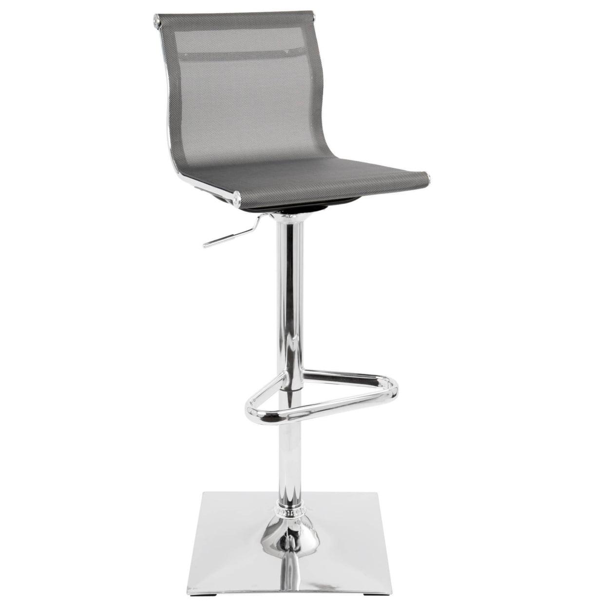 Mirage Contemporary Adjustable Barstool - LumiSource