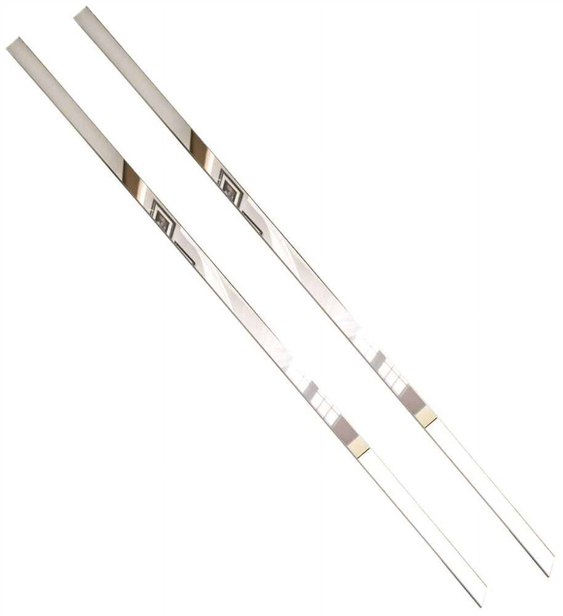 48-Inch Clear Acrylic Mirror Vanity Strips, Pack of 2