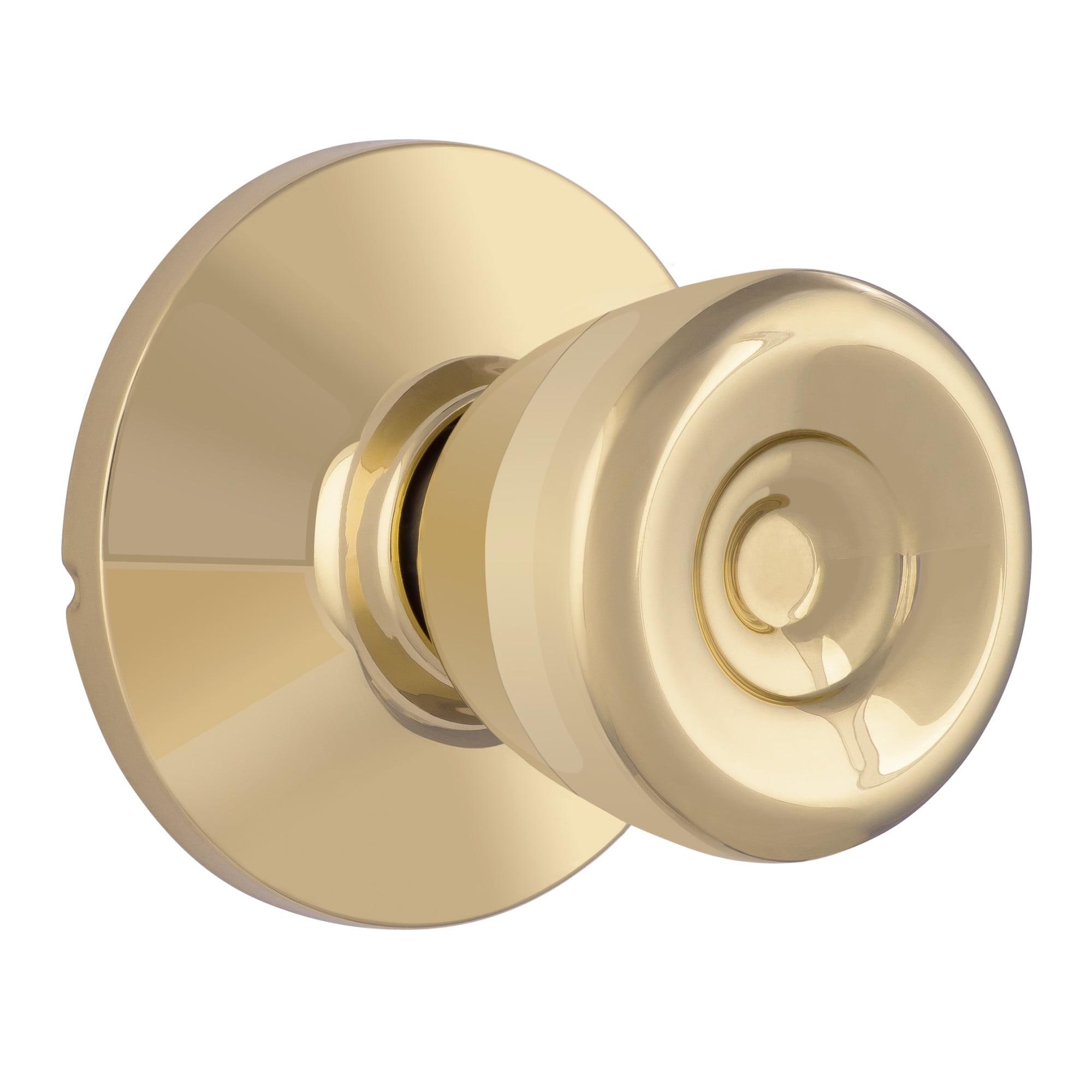 Polished Brass Tulip Passage Door Knob Set