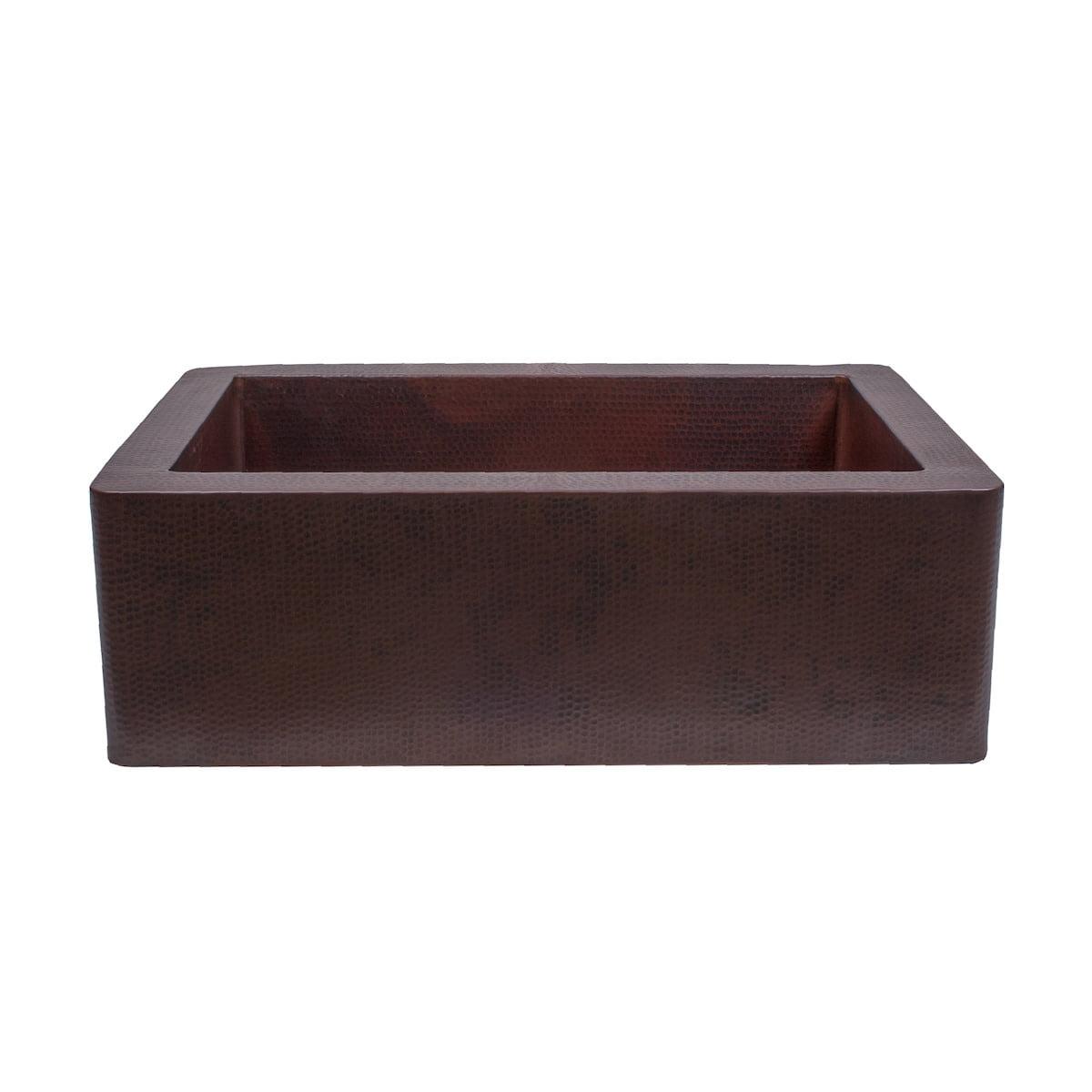 Miseno Mno001nv Artisan 33" Farmhouse Single Basin Copper Kitchen Sink - Antique