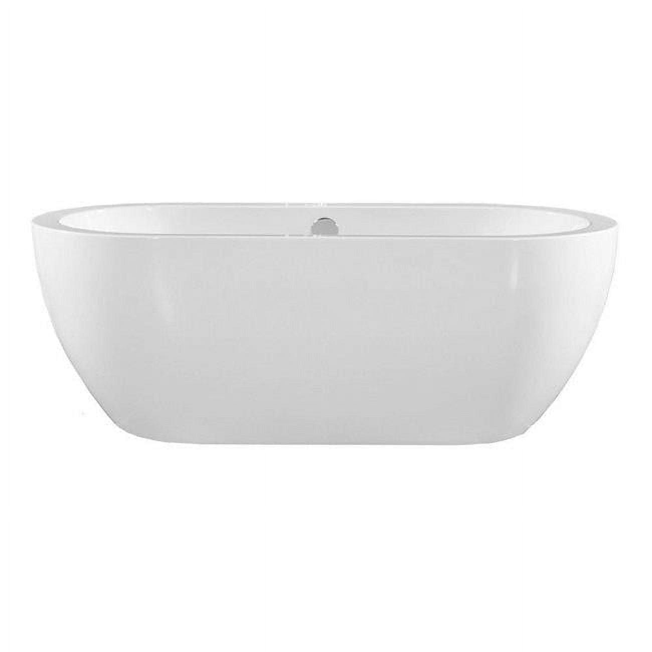 Miseno Mno6732sfso 67" Free Standing Acrylic Soaking Tub - White