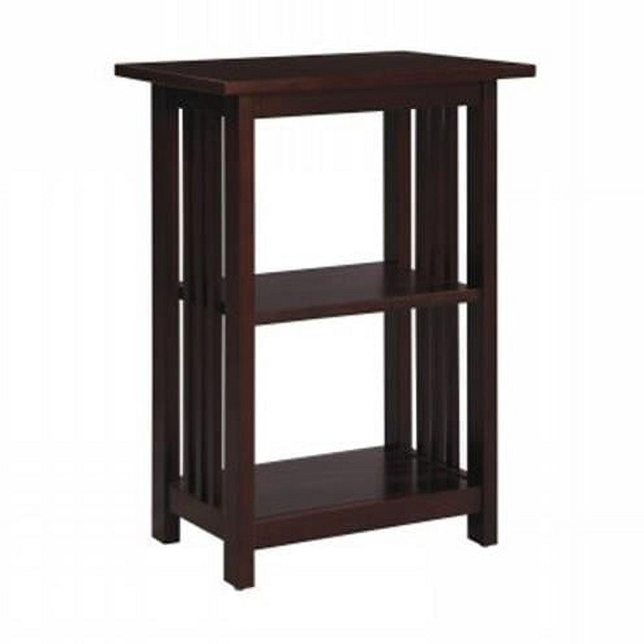 2-shelf End Table Wood Espresso - Alaterre Furniture