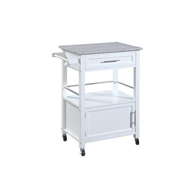 Mitchell Kitchen Cart Granite Top - Linon