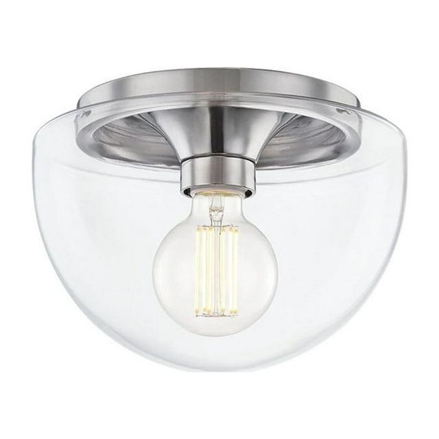 Alexi Single Light Glass Flush Mount