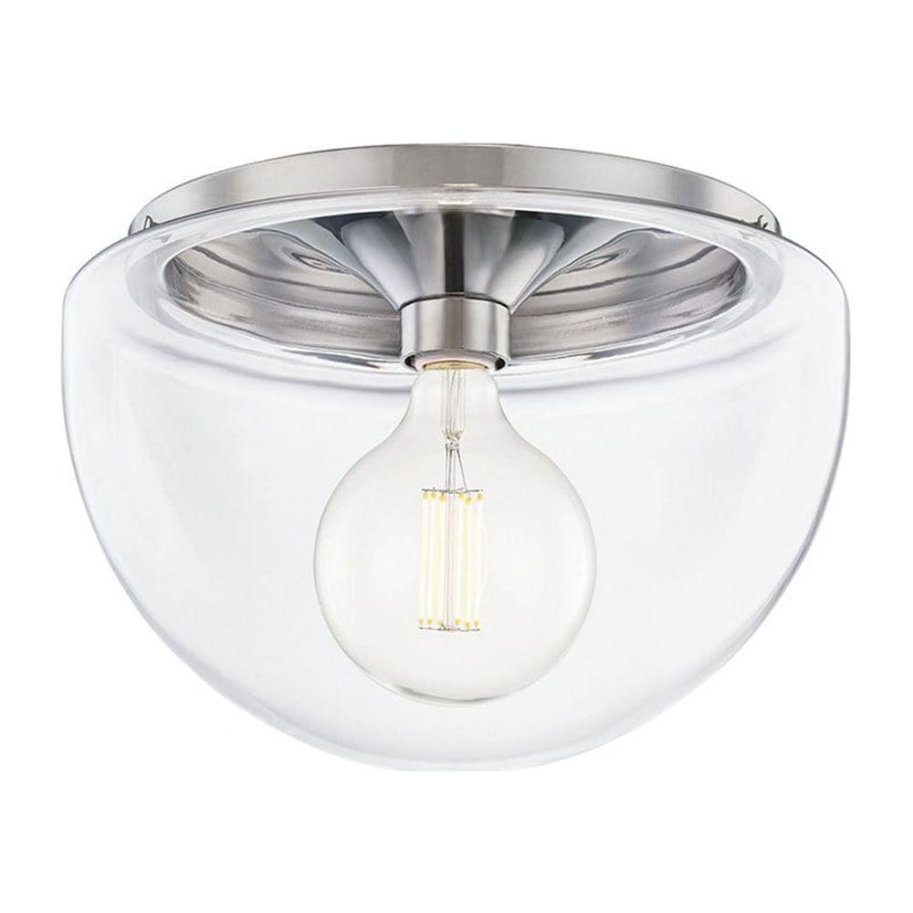 Alexi Single Light Glass Flush Mount