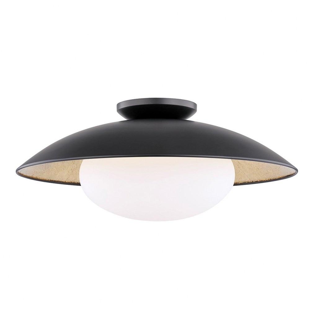 Quinn Semi-Flush Light - Black / Large