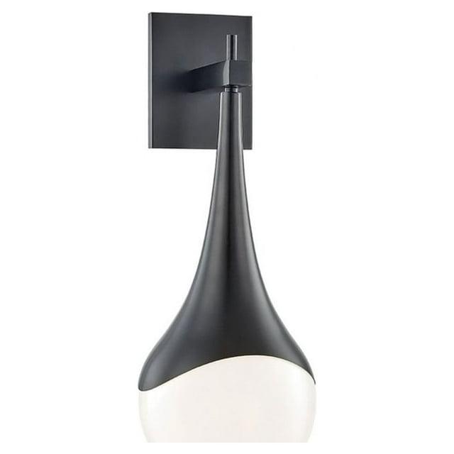 Algiers Single Light Glass Steel Dimmable Armed Sconce