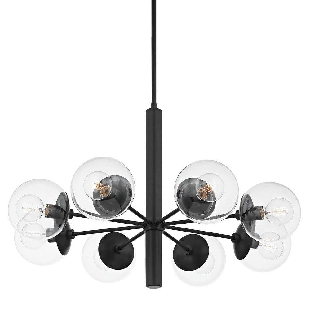 Lia Chandelier - Clear / 8 Light / Bronze