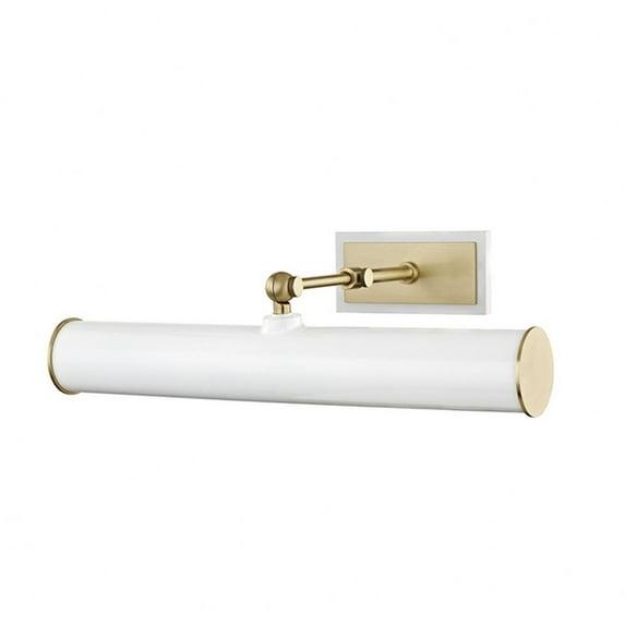Acosta Picture Light - White and Antique Brass / 2 Light