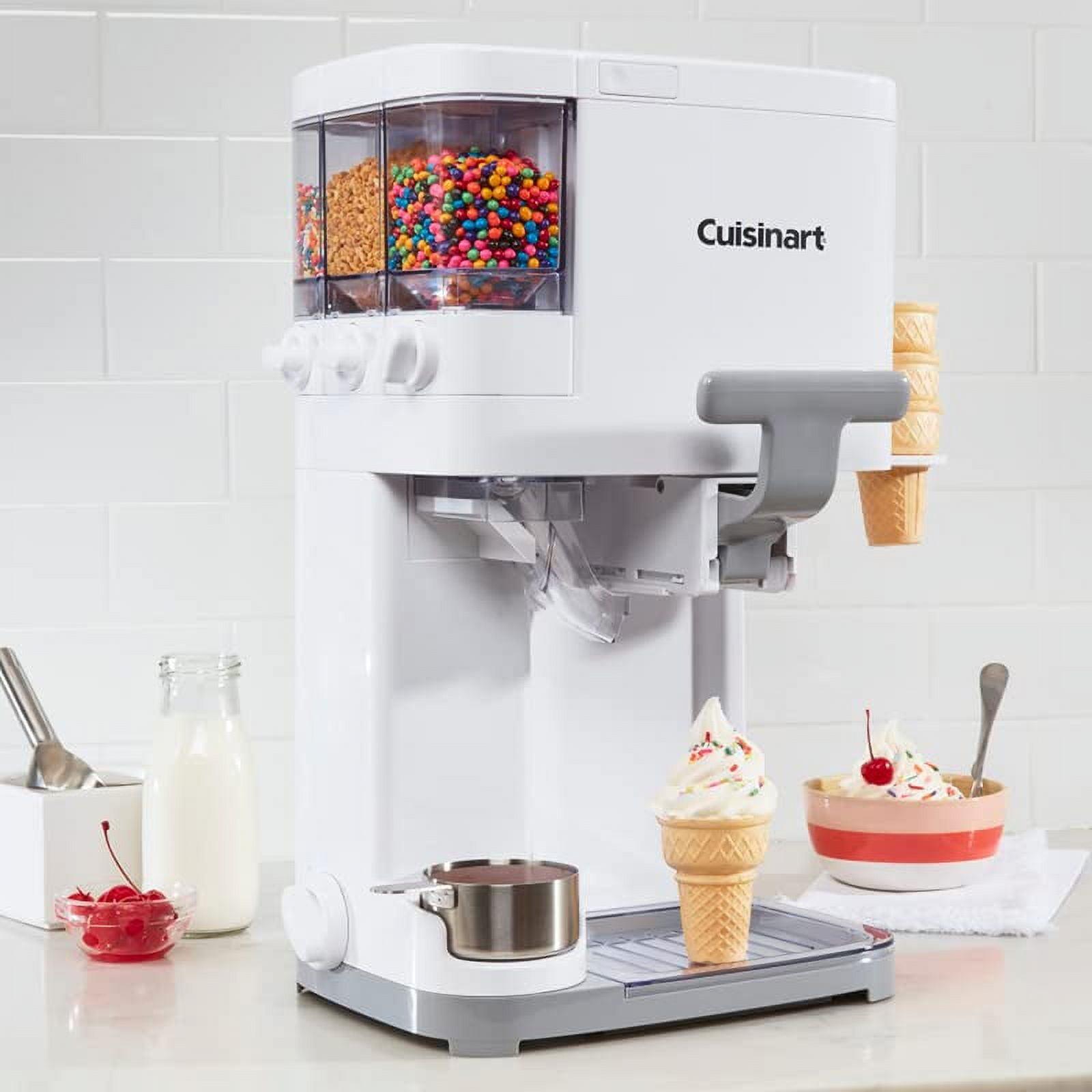 Cuisinart Mix It In 1.5 Quart Soft Serve Ice Cream Maker for Frozen Yogurt, Sorbet, Gelato, Drinks