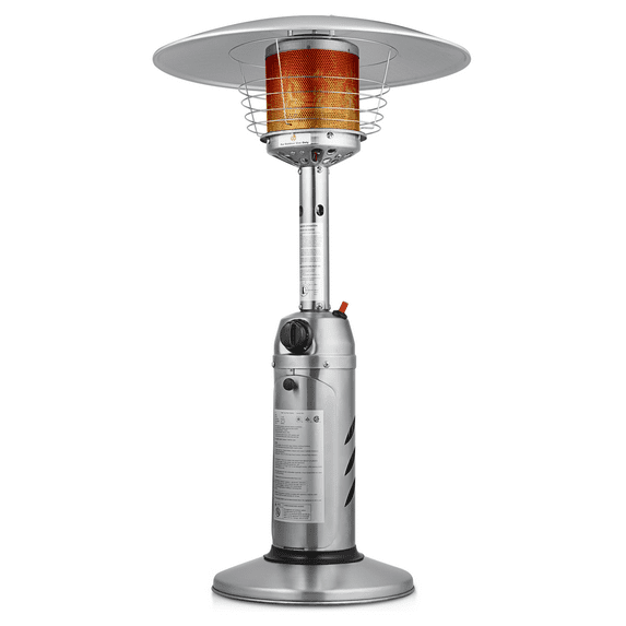 MoNiBloom Propane Gas Patio Heater, Outdoor 11,000 BTU Table Top Heater with Pilot Light for Garden Backyard