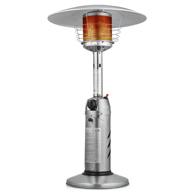 MoNiBloom Propane Gas Patio Heater, Outdoor 11,000 BTU Table Top Heater with Pilot Light for Garden Backyard