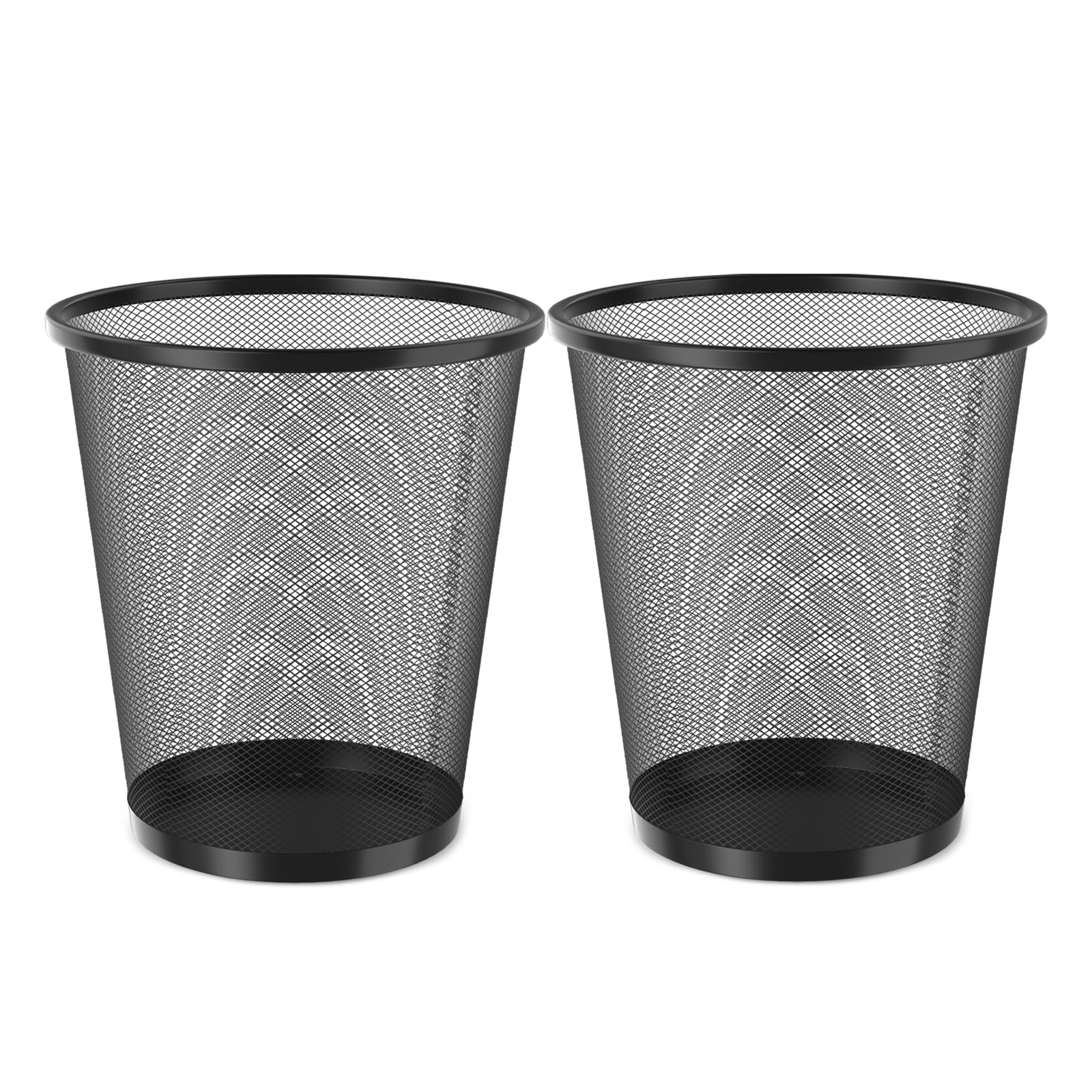 5 Gallon Mesh Trash Cans Wastebaskets Waste Basket Recycling Garbage Container Bin for Home Office (Set of 2)