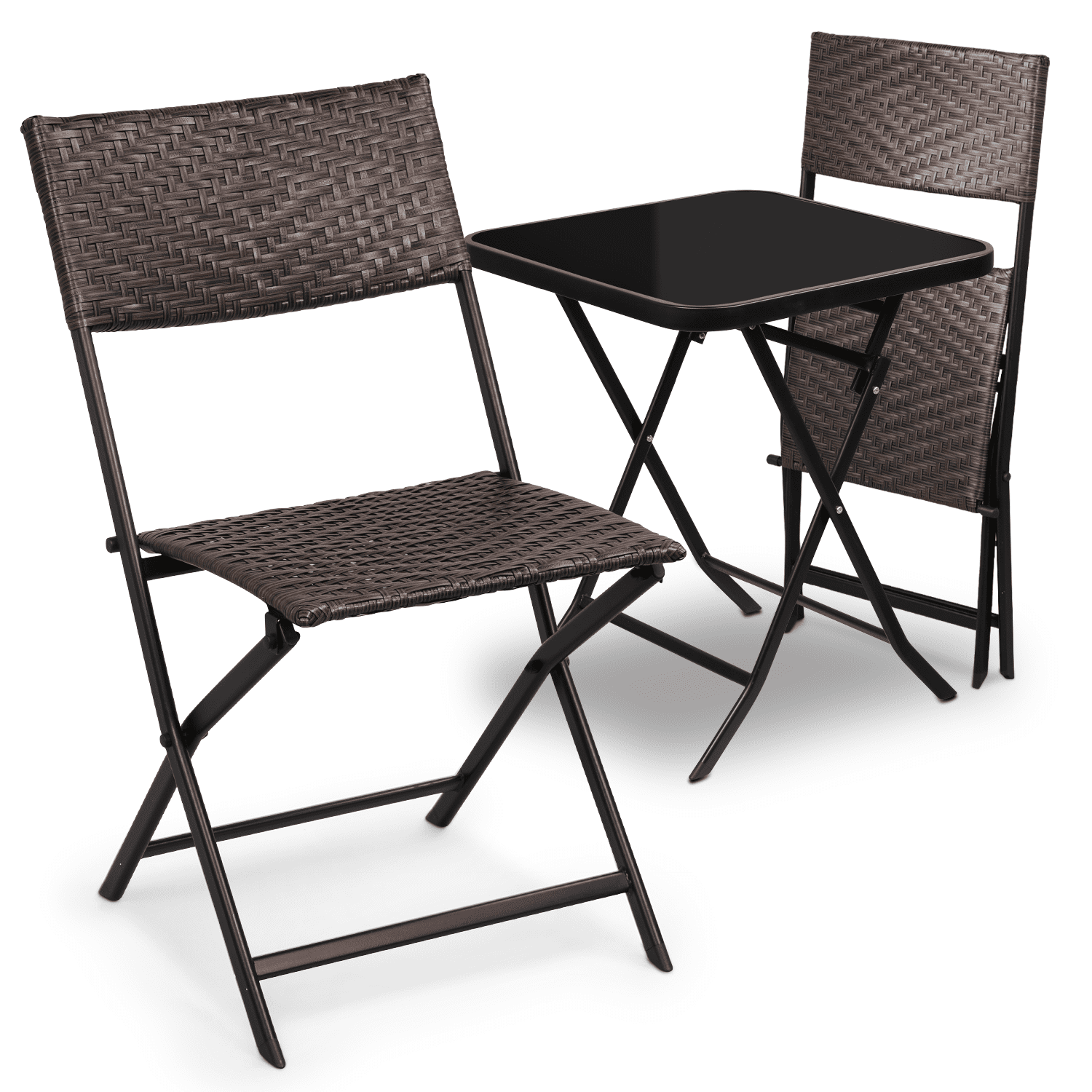 3 Piece Patio Bistro Dining Furniture Set