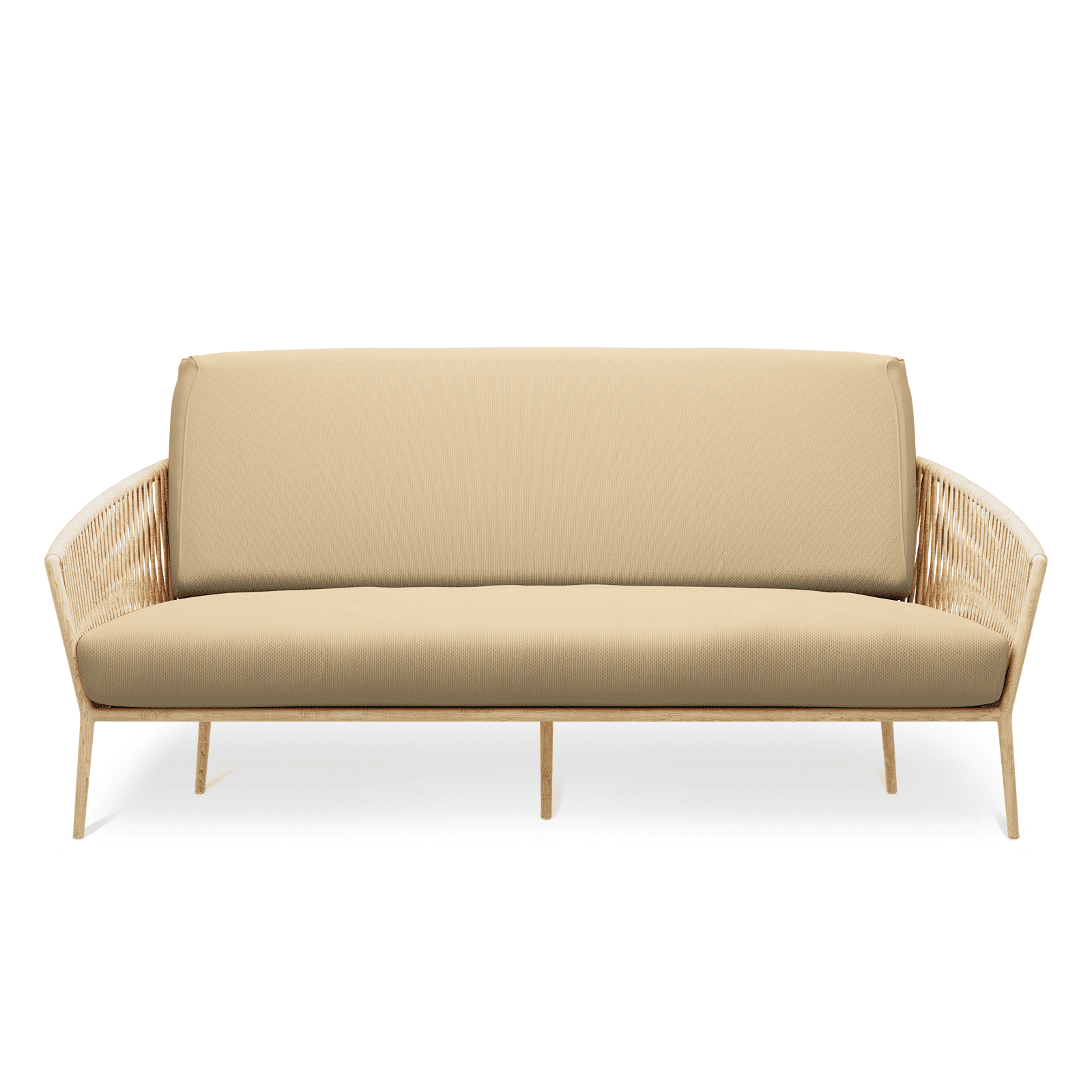 Khaki Stretch Twin Futon Cover with Zipper Closure