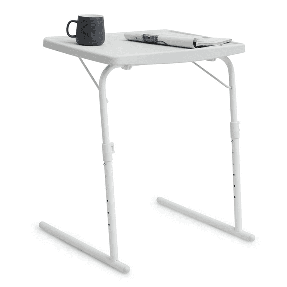 MoNiBloom 22" Tilting TV Tray Folding Table, Adjustable Height Foldable Laptop Desk for Bedside Sofa Working