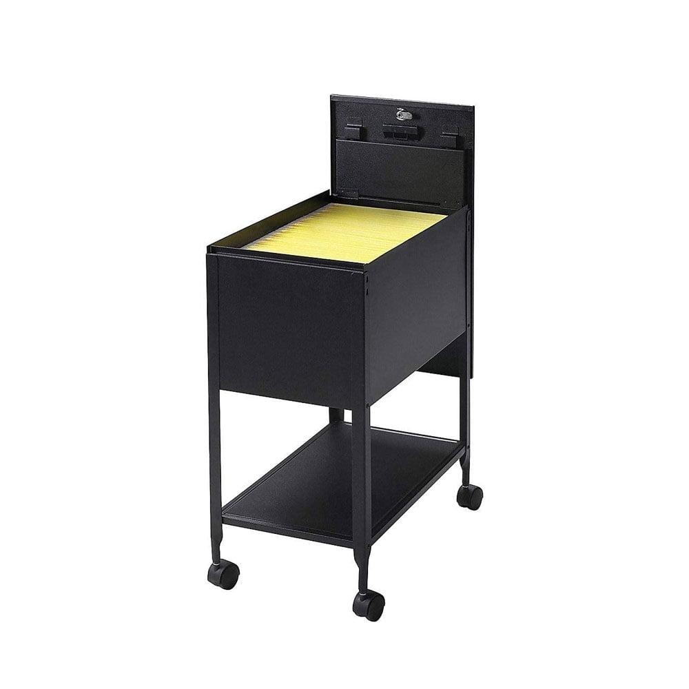 1 Drawer Mobile Standard File Cart with Lock