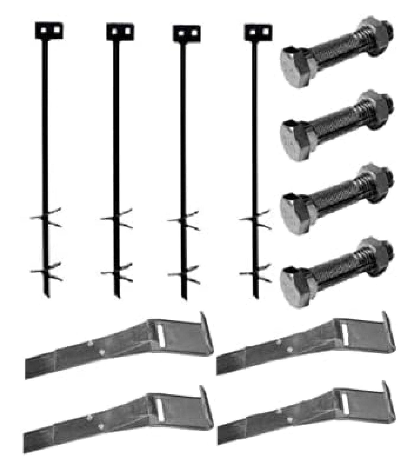 Stainless Steel Mobile Home Anchor and Strap Set