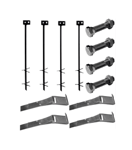 Stainless Steel Mobile Home Anchor and Strap Set