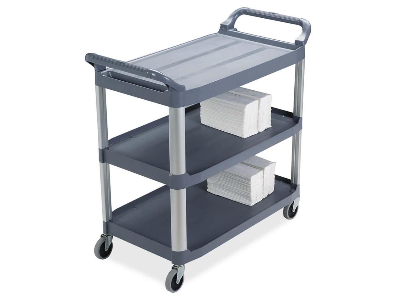 Rubbermaid Commercial Utility Cart,300 lb. Load Cap., PE FG409100GRAY