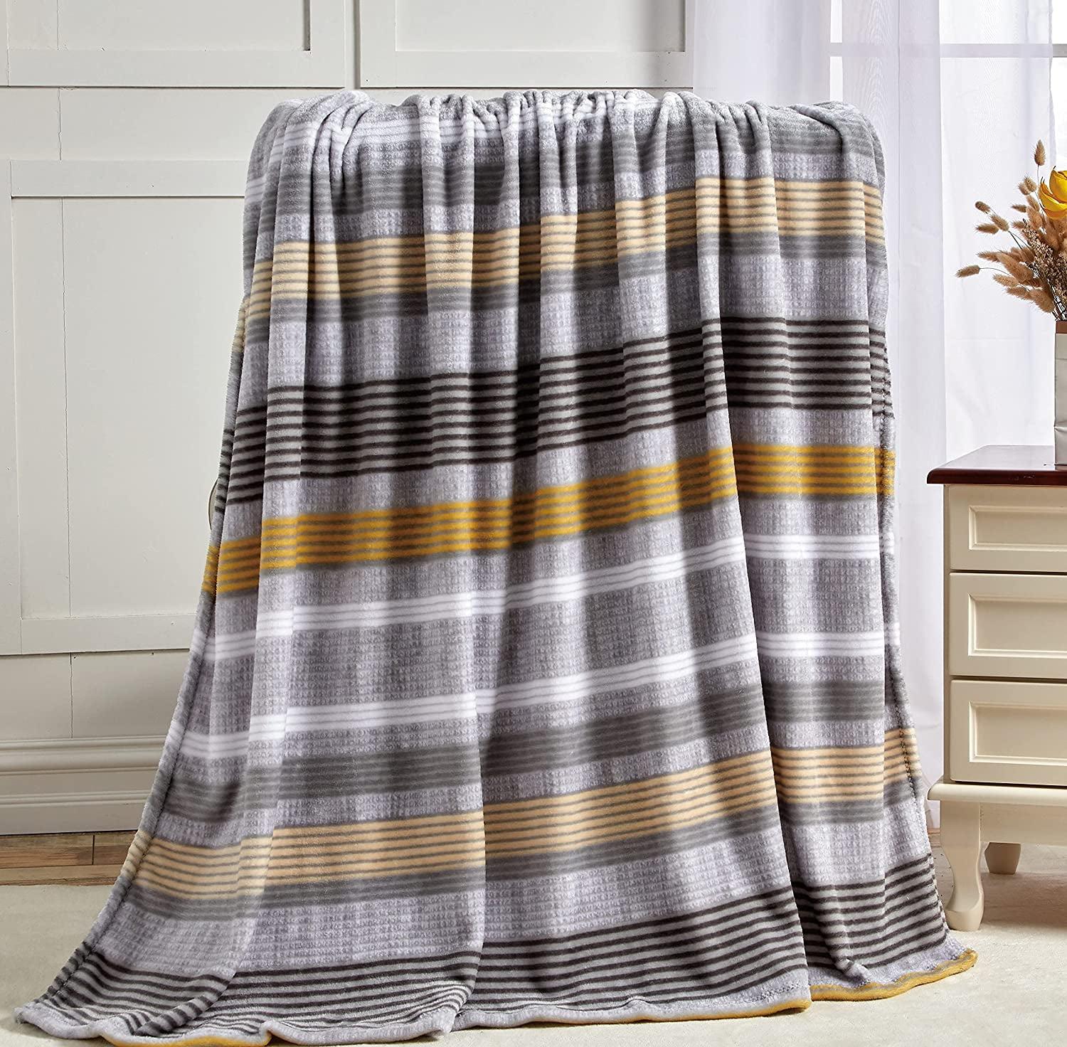 Lightweight Printed Throw Blanket- All Season, Ultra Soft, Cozy and Plush- Decorative Throw Blankets, Perfect for Lounging, 50 x 70 inches, Nayati Throw