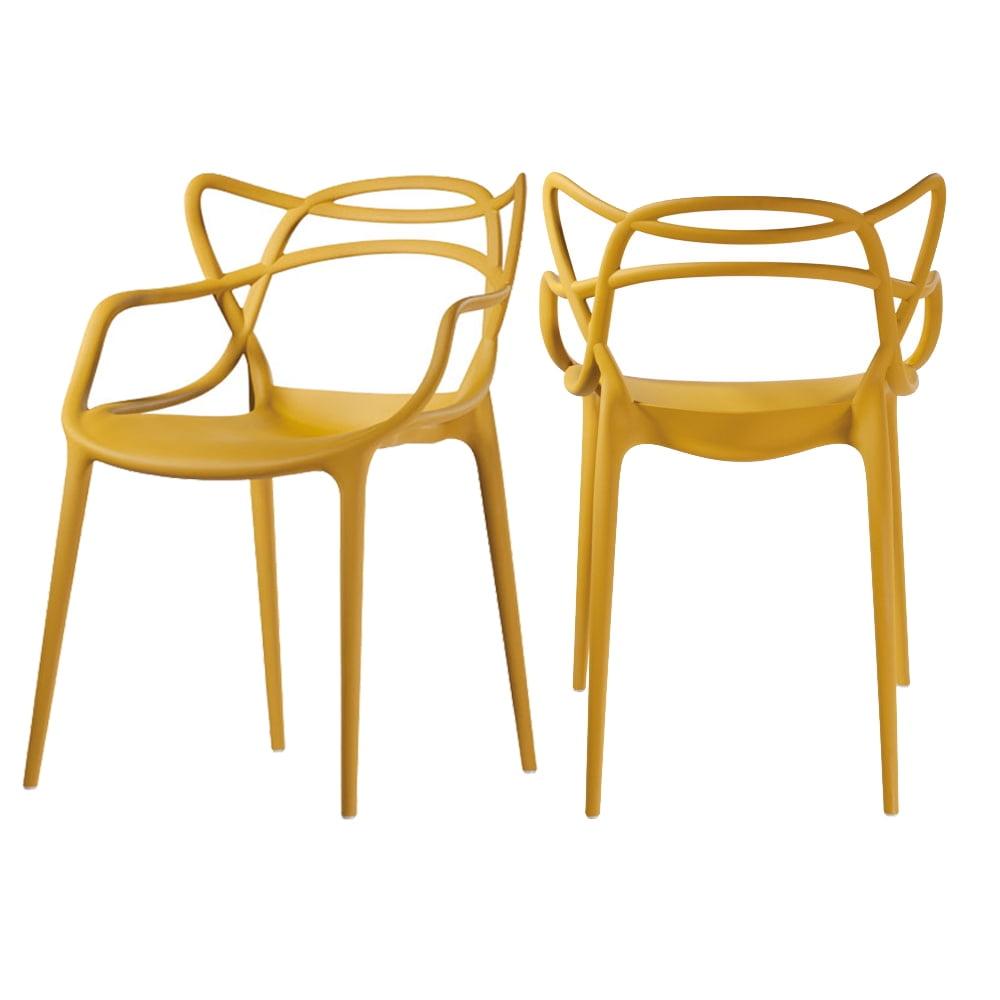 Mod Made MM-PC-006-Yellow Loop Chair - Yellow