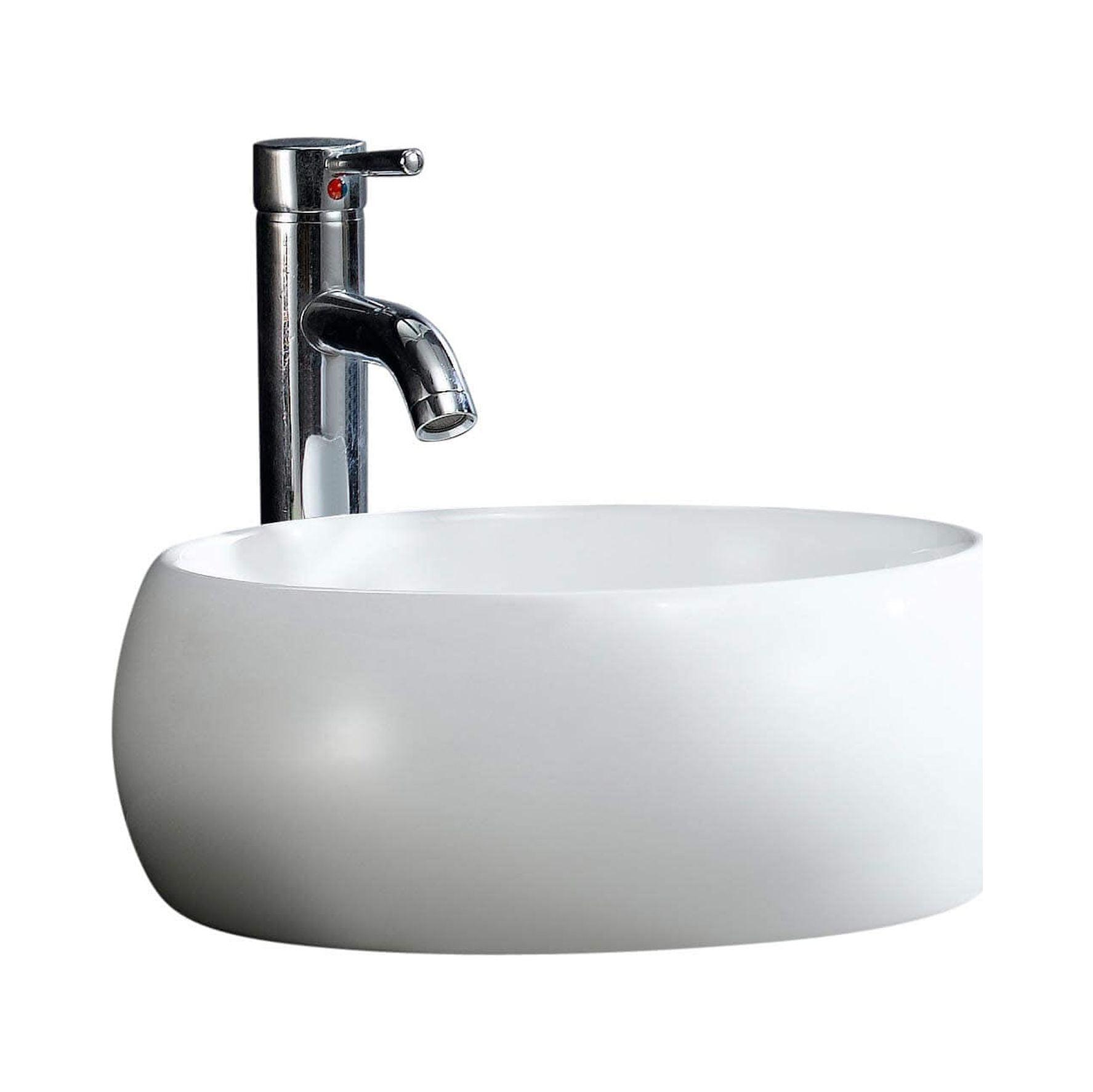 Fine Fixtures Round Vessel Bathroom Sink Vitreous China