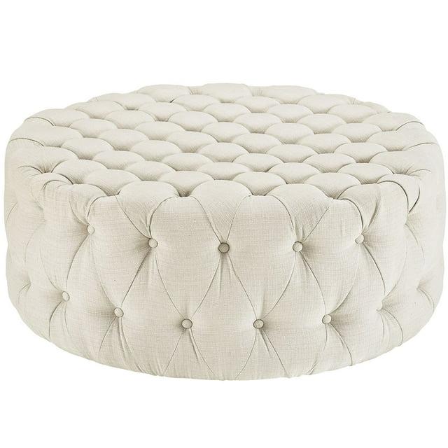 Modway Copper Grove Harrison Blue Amour Fabric Ottoman