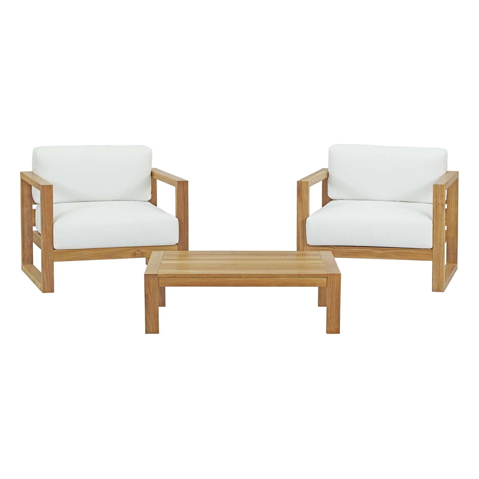 Cambridge 3 Piece Outdoor Patio Teak Set