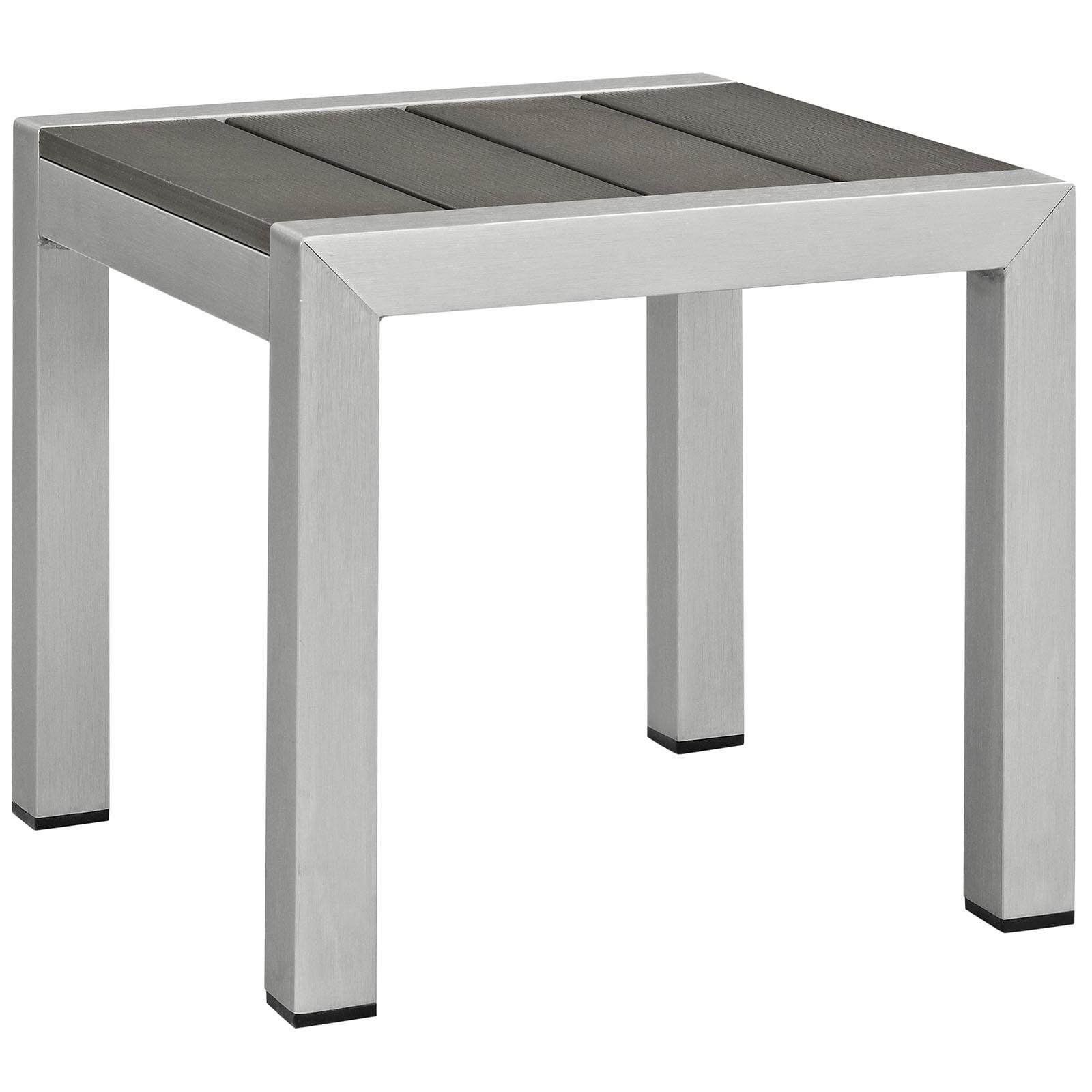 Modway Beach Outdoor Patio Aluminum Side Table