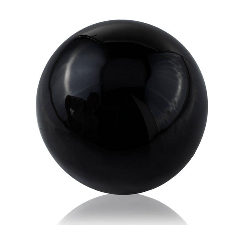 Enameled Black Aluminum 4" Modern Decor Sphere