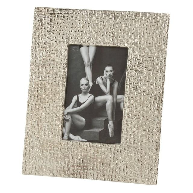 SARO  Hammered Design Aluminum Photo Frame  Silver