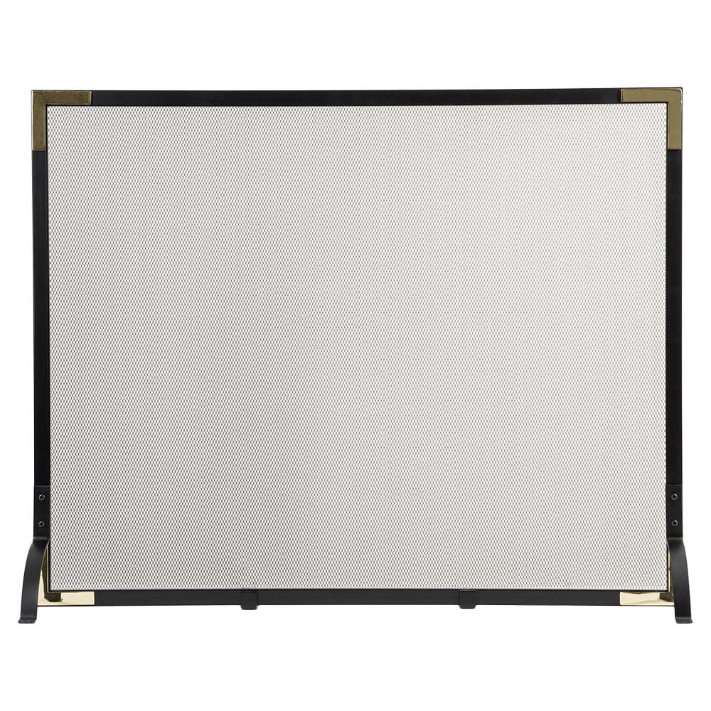 Modern Ember Cecilia Fireplace Screen, Durable Mesh Panel & Steel Frame