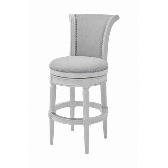 Modern Farmhouse White Swivel Bar Stool