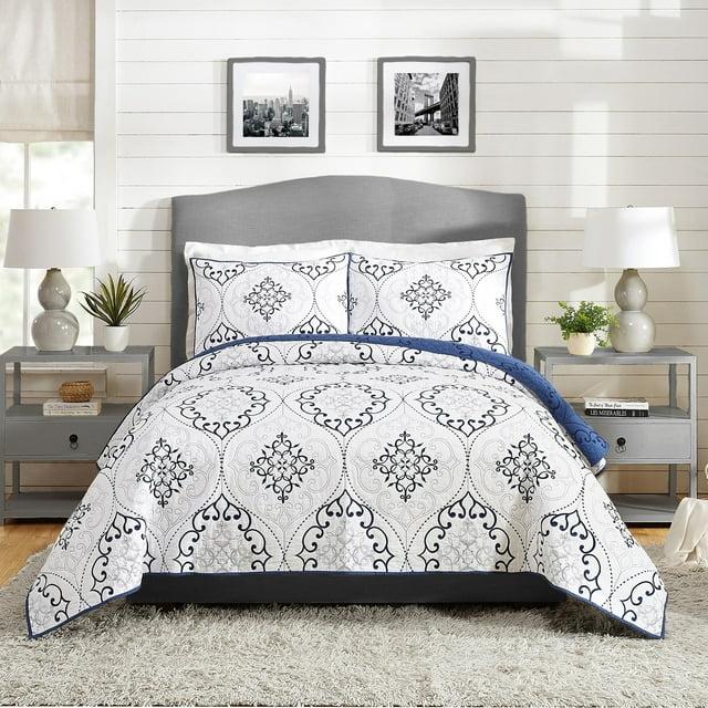 Modern Heirloom Chambers 3-Piece Embroidered Quilt Set