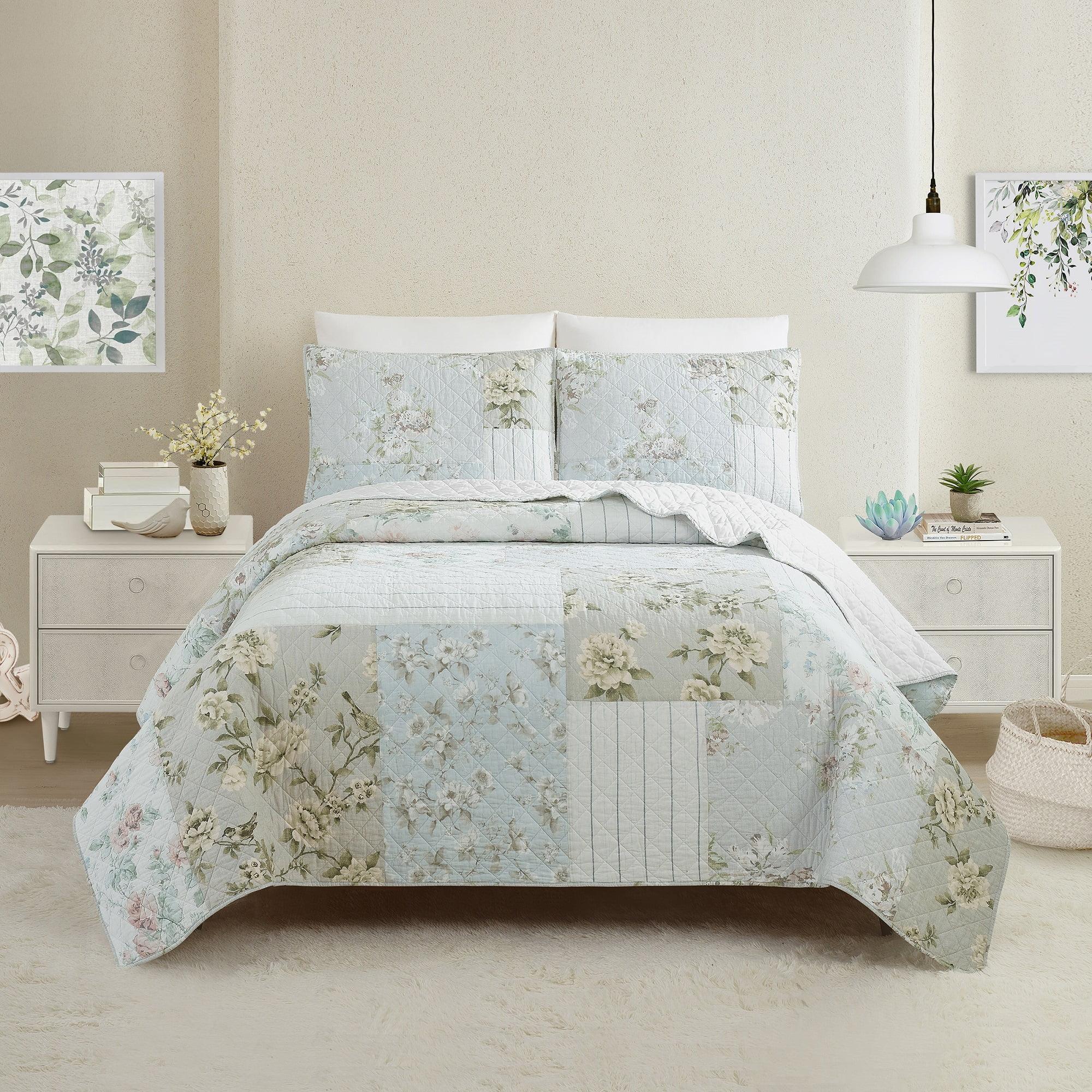 Modern Heirloom Claire Patchwork Printed Quilt Set