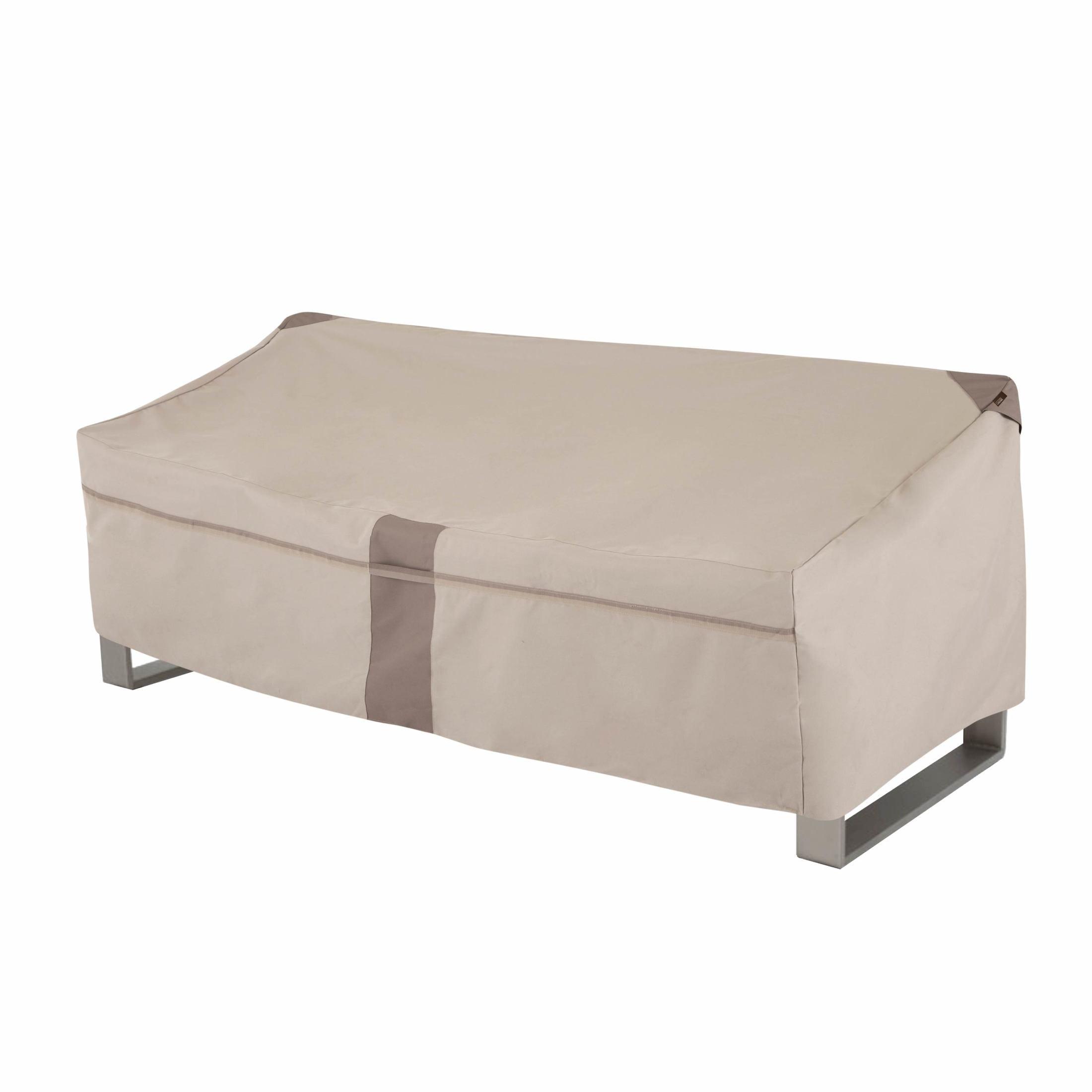 Modern Leisure Monterey 82.5" x 38" x 38" Beige Rectangle Patio Loveseat Cover with Water Resistant