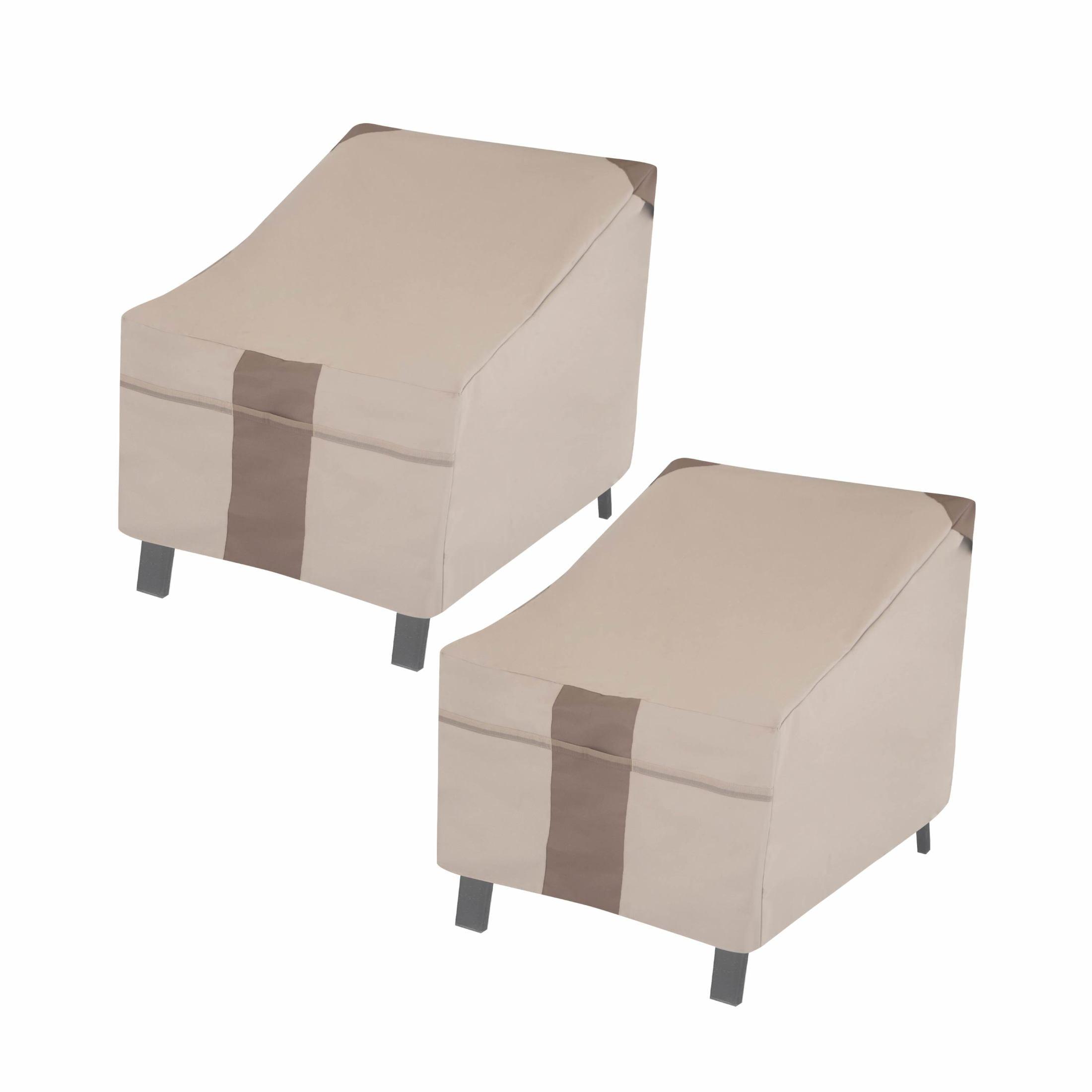 Modern Leisure Modern Leisure Monterey Patio Swivel Lounge Chair Cover, 2-Pack, 37.5"L x 39.25"W x 38.5"H, Beige (Set of 2)