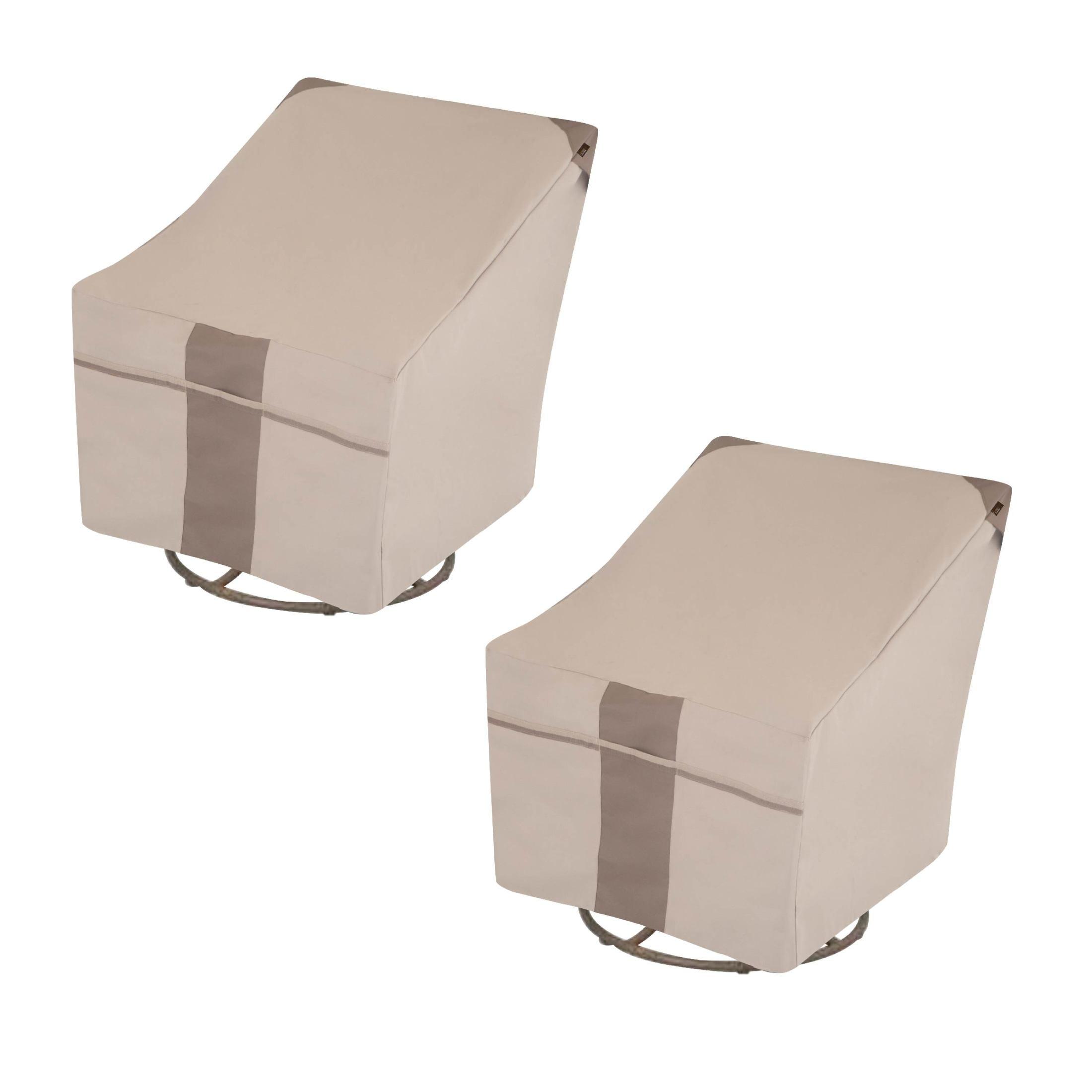 Modern Leisure Modern Leisure Monterey Patio Swivel Lounge Chair Cover, 2-Pack, 37.5"L x 39.25"W x 38.5"H, Beige (Set of 2)