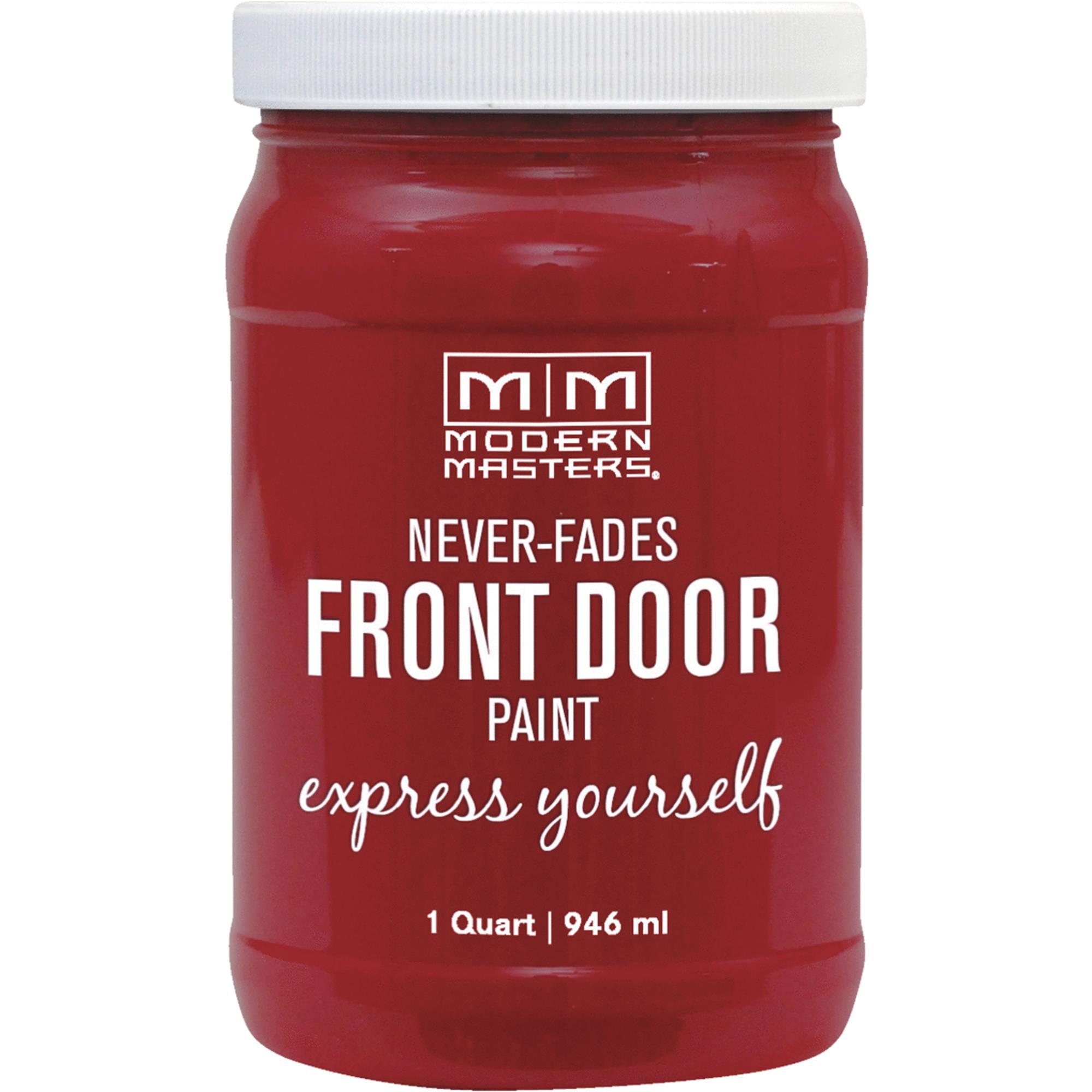 Sophisticated Satin Red Acrylic Front Door Paint 1 qt