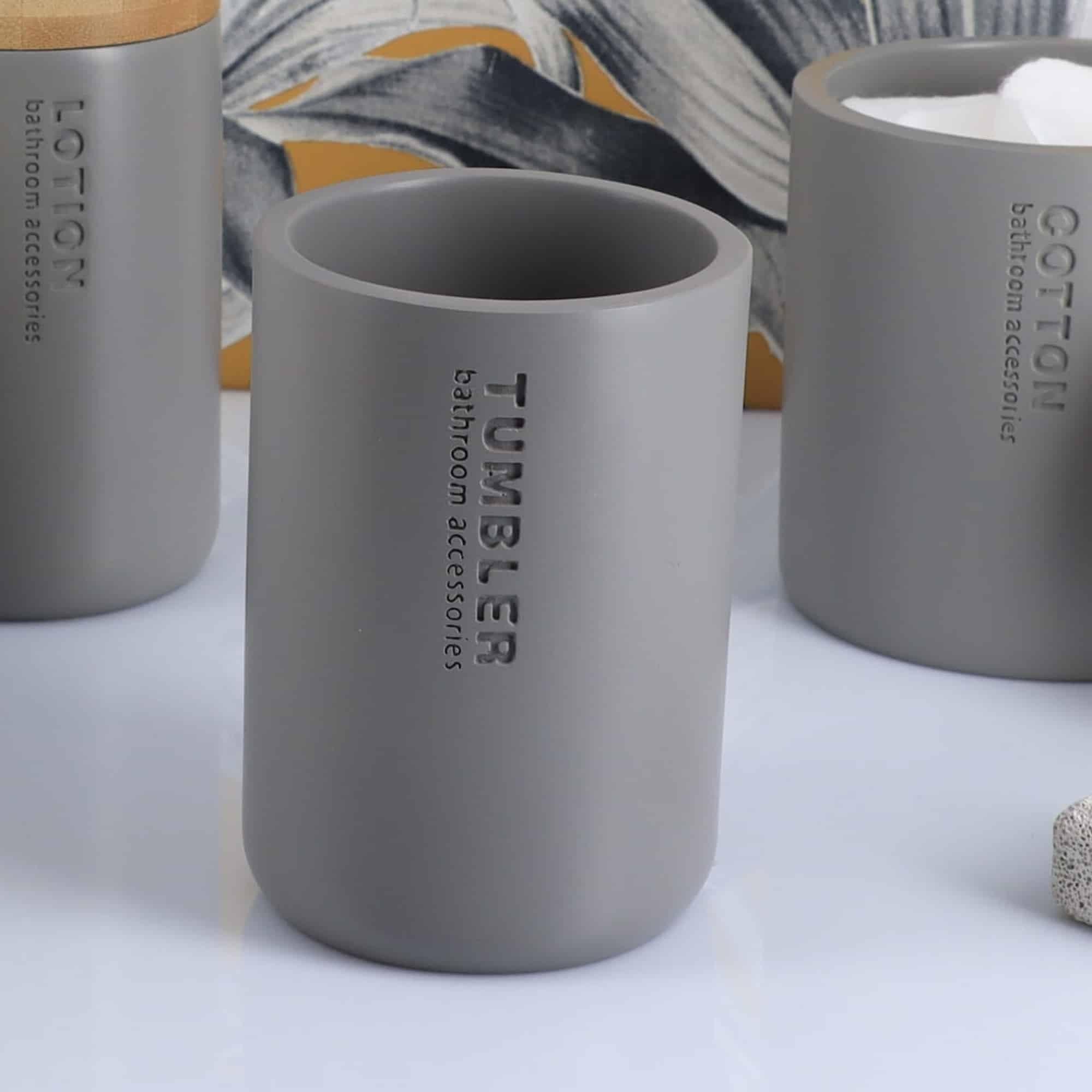Evideco Bathroom Tumbler / Toothbrush Holder Willis Collection