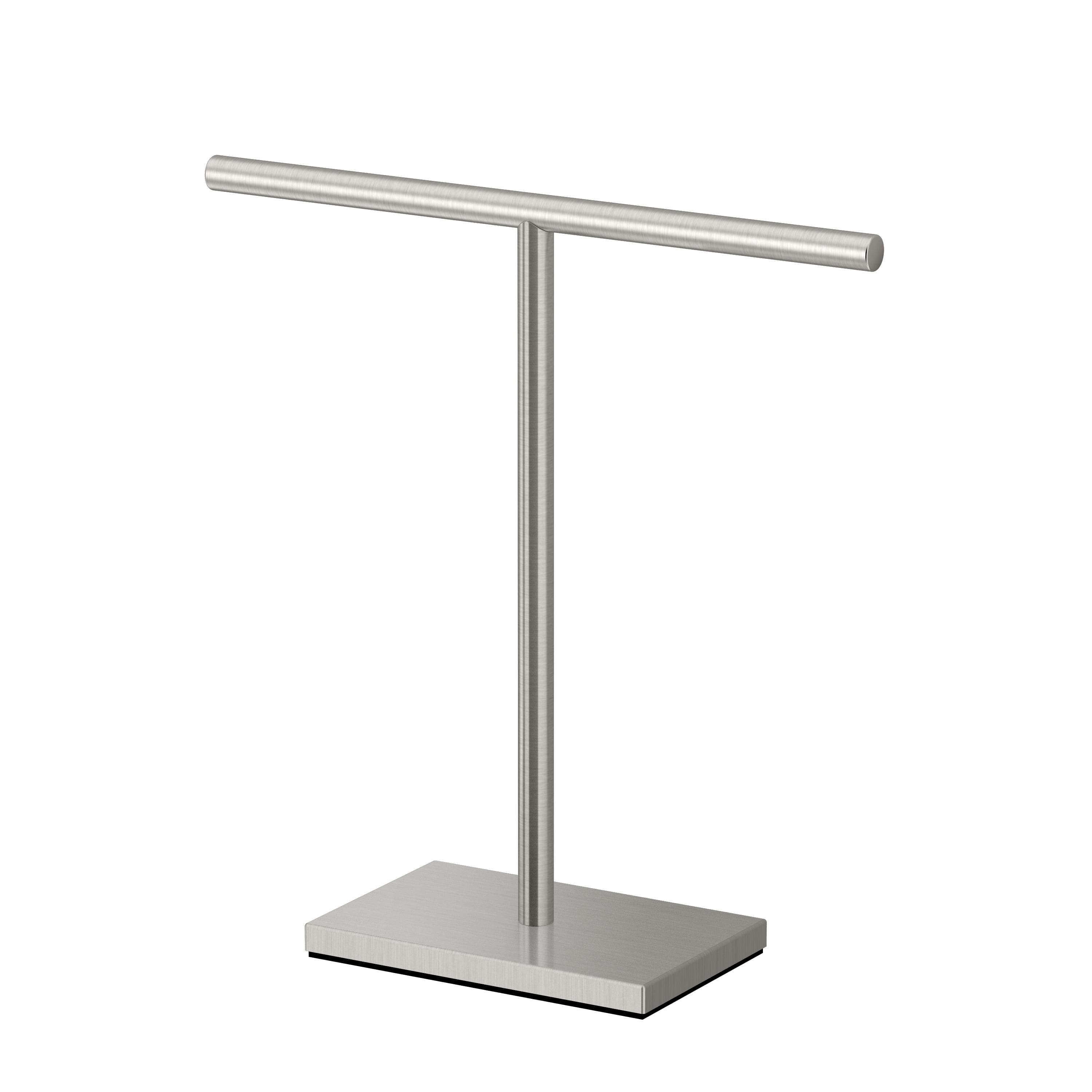 Freestanding Countertop Hand Towel Holder | 11.13"H x 10.50"W Weighted Base Towel Rack Stand