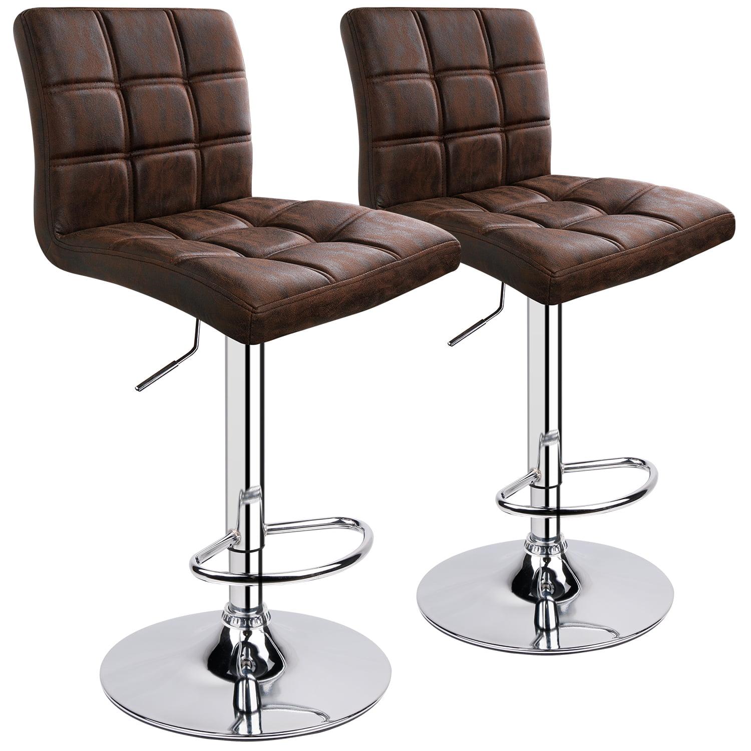 LACOO 33" - 44" Bar Height Adjustable Swivel Barstool