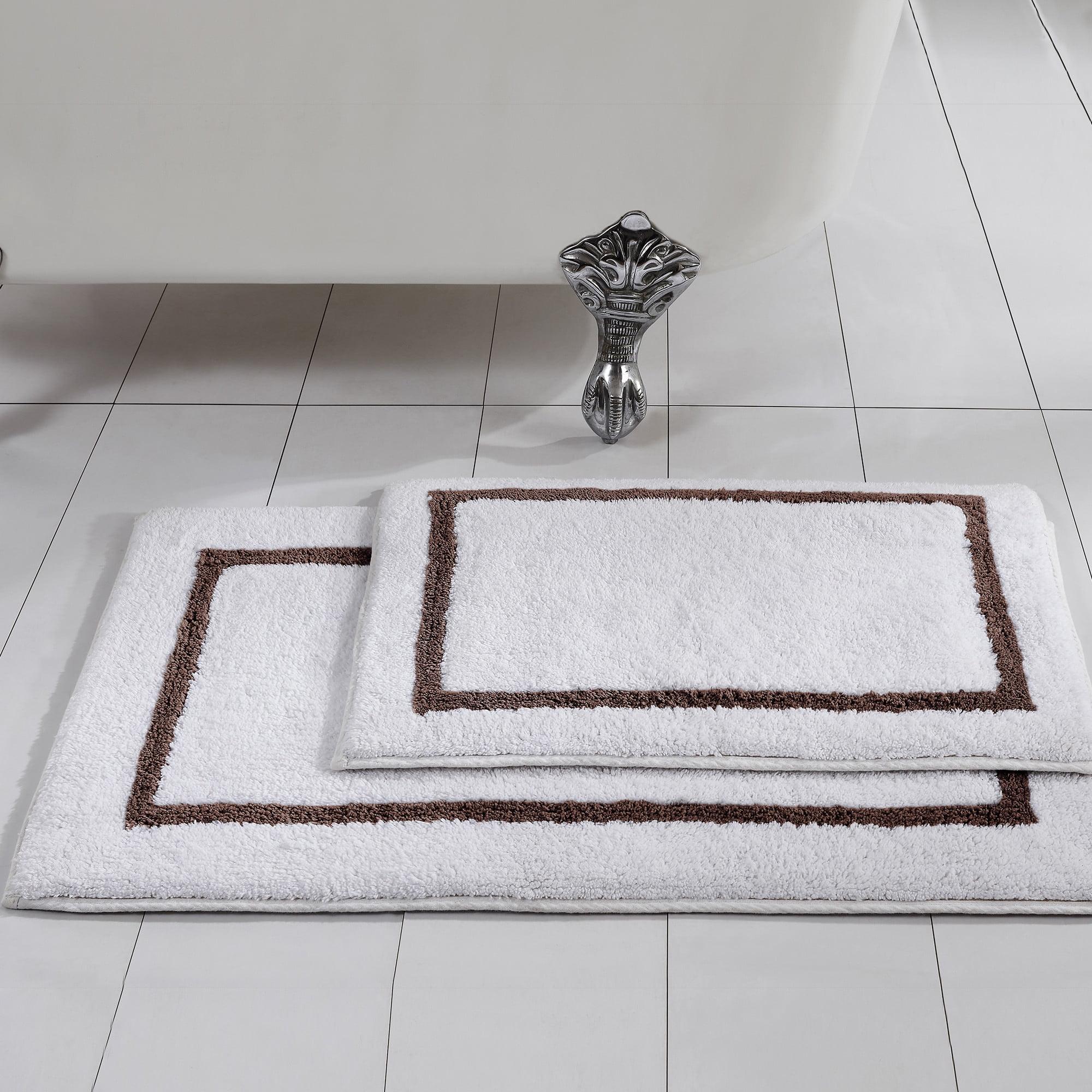 Modern Threads Modern Threads 2-Pack Reversible Contrast Stripe Bath Mat Set