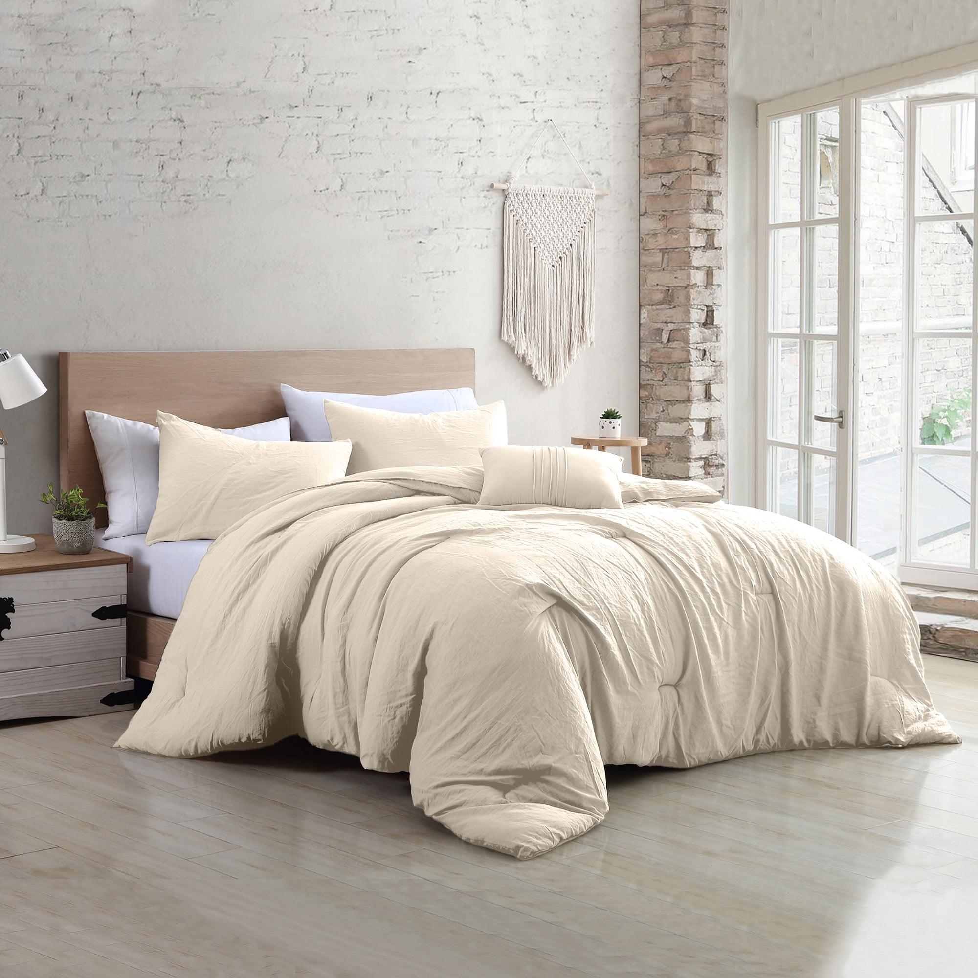 Modern Threads 4-Piece Garment-Washed Comforter Set.